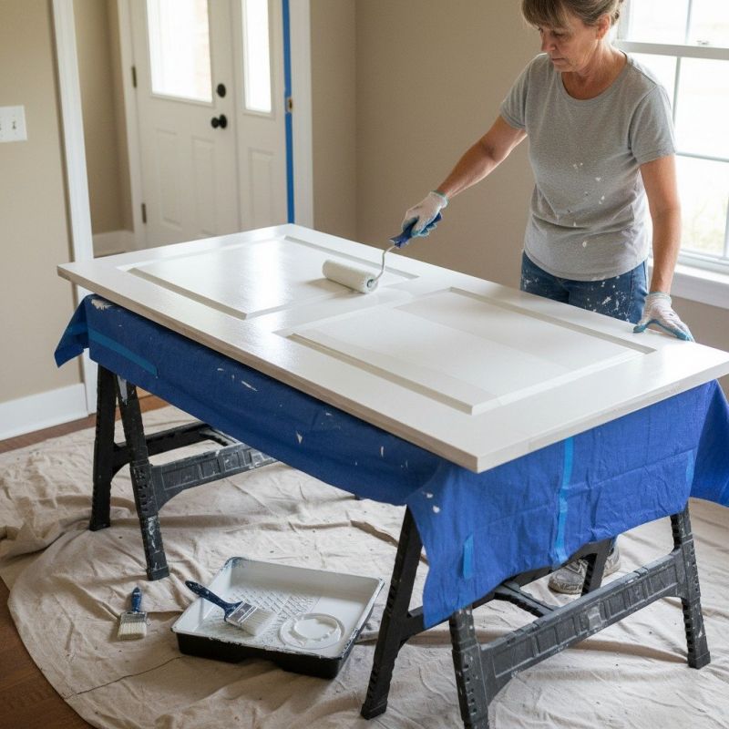 Interior Door Staining